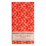 Very Slim List Book - Kelp Tangerine - Winter's Moon 