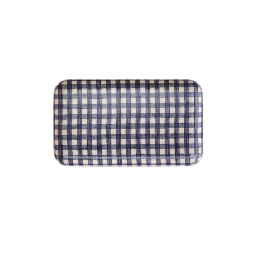 Small Linen Coated Tray - Winter's Moon 