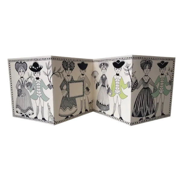 cambridge imprint - ladies & gentlemen fold-out card - winter's moon