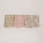 Block Printed Luxury Gift Bags - Large (Blush) - Winter's Moon 