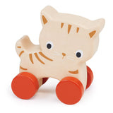 Kitten on Wheels Wooden Toy - Winter's Moon 