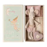 Maileg Tooth Fairy Mouse In Matchbox - Little Sister - Winter's Moon 
