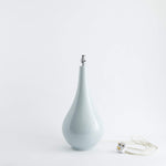 Large Grey Lamp & Curry 'Bloom' Shade - Winter's Moon 
