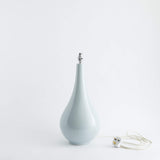 Large Grey Lamp & Curry 'Bloom' Shade - Winter's Moon 
