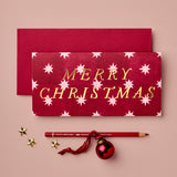 Scarlet Star 'Merry Christmas' Greetings Card