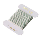 bungalow denmark - striped horizontal ivy ribbon on white roll - winter's moon