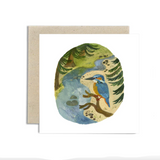 'Kingfisher' Greetings Card - Winter's Moon 