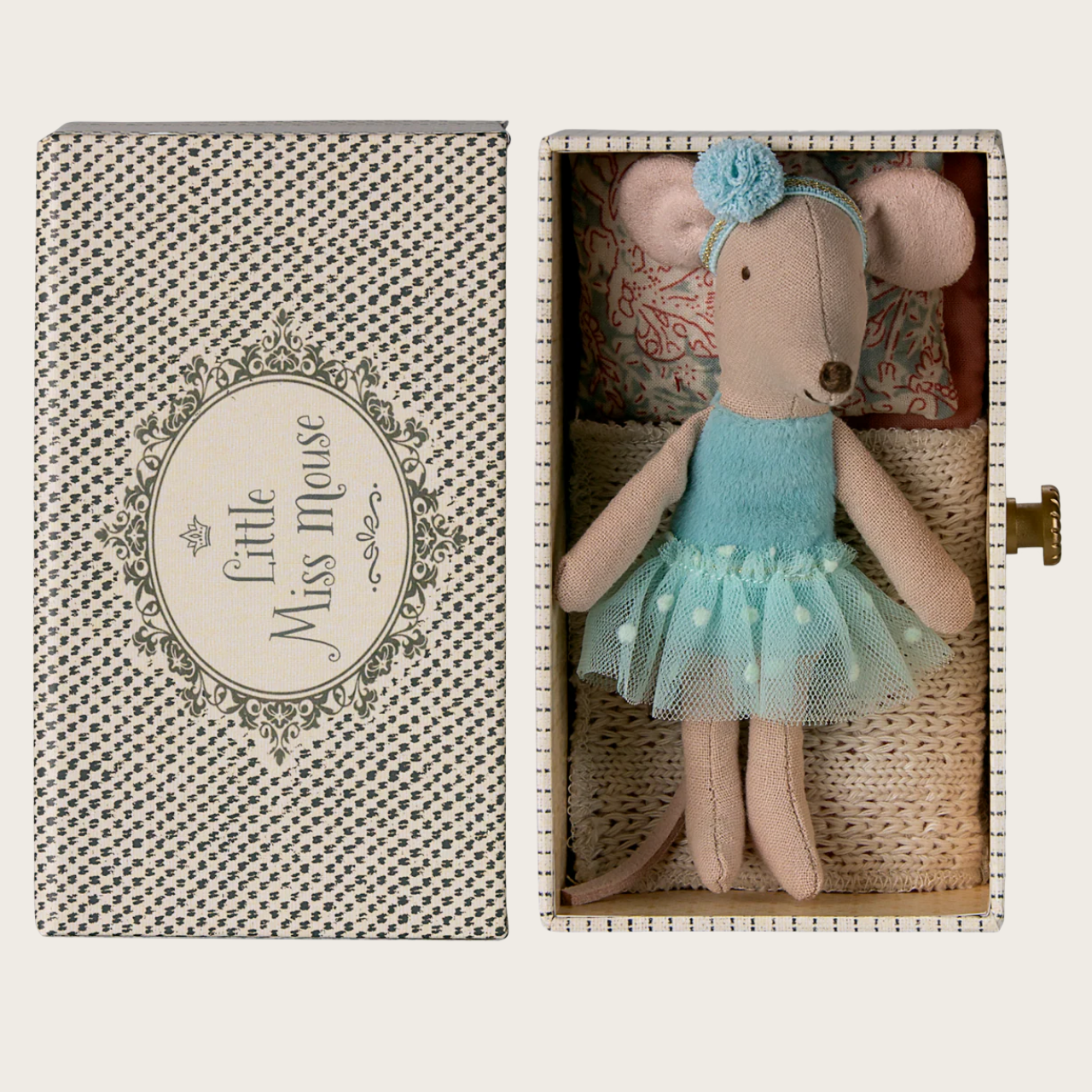 Maileg Dance Mouse In Daybed - Little Sister - Winter's Moon 