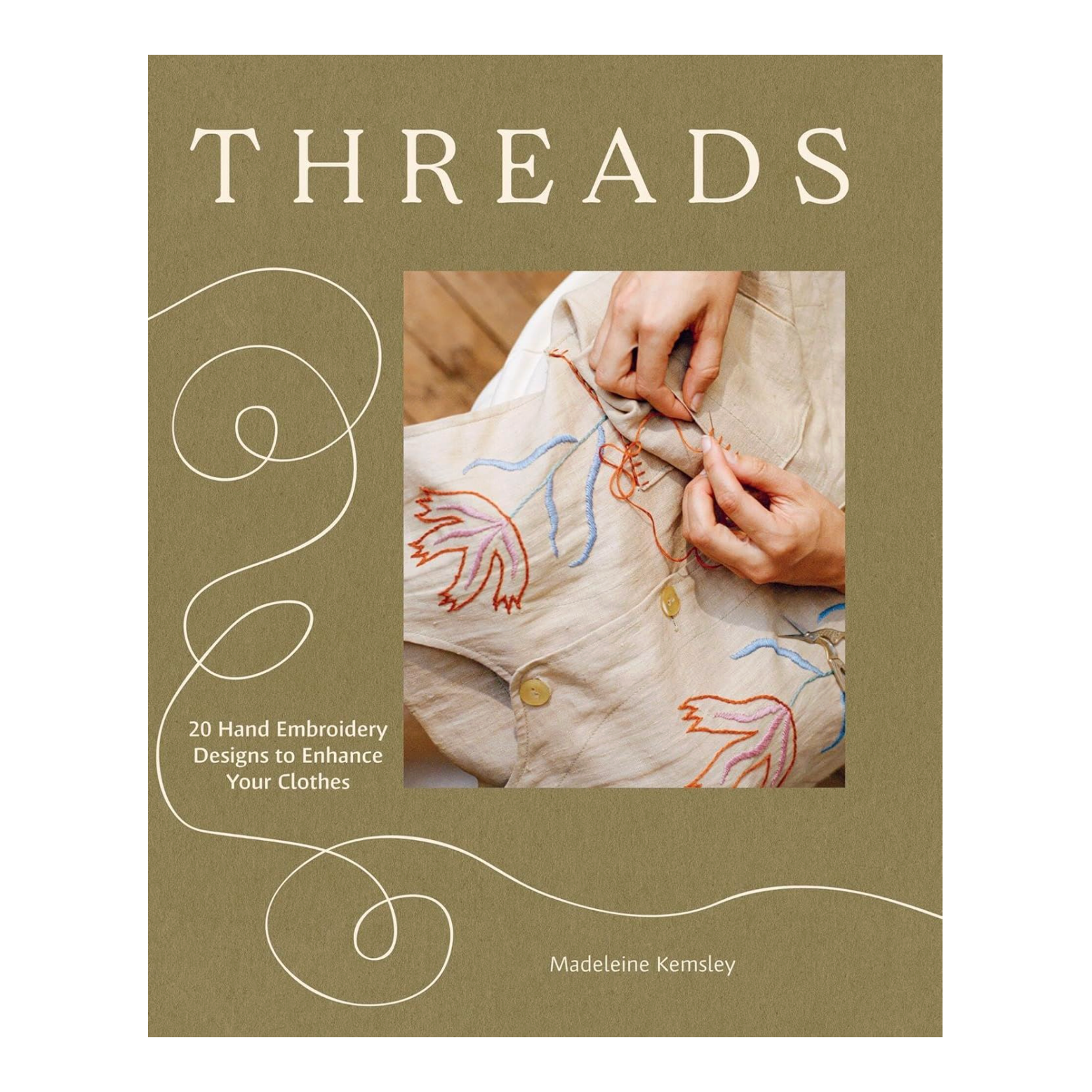 bookspeed - threads embroidery book front cover - winter's moon
