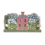 elizabeth harbour designs - rabbit house diorama pop-up card on white background - winter's moon