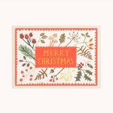 Foliage 'Merry Christmas' Greetings Card