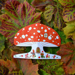 'Snowy Mushroom' Die-Cut Greetings Card - Winter's Moon 