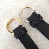 The 'Bobbie' Black Leather Keyring