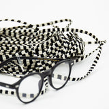afro art - glasses strap - winter's moon