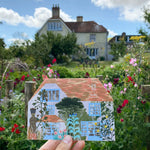 'Charleston Farmhouse' Greetings Card - Winter's Moon 