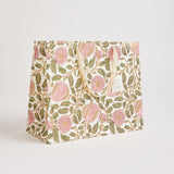 Block Printed Luxury Gift Bags - Large (Blush) - Winter's Moon 