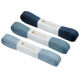 bungalow denmark - luxury 10m blue ribbons on white background - winter's moon