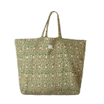 Floral patterned tote bag on a white background