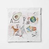 Bamboo Baby Swaddle Blanket - Alphabet Print