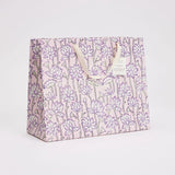 Block Printed Luxury Gift Bags - Large (Lavender) - Winter's Moon 