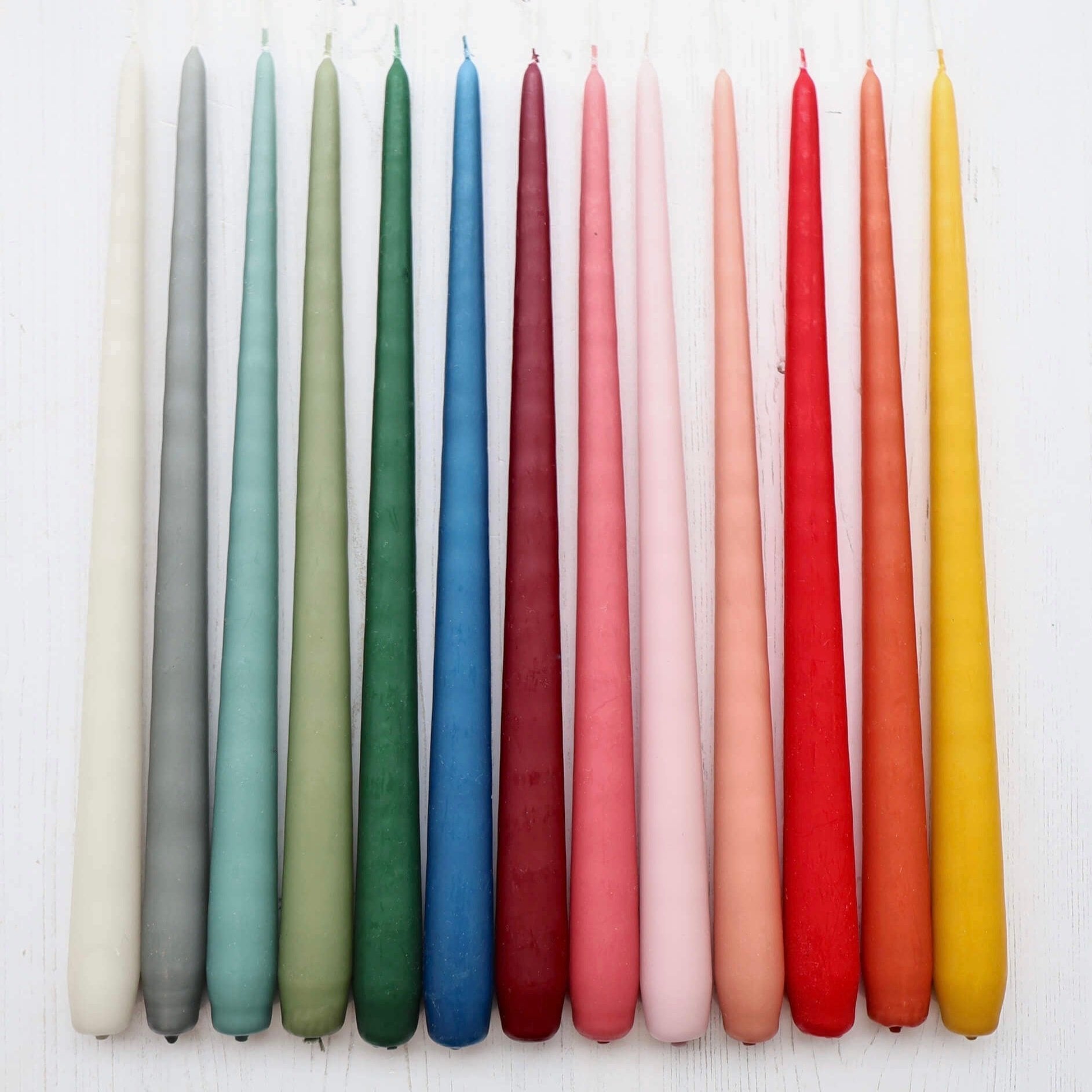Tapered Dinner Candles - Hanging Pair - Winter's Moon 