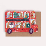 'Reindeer Bus' Greetings Card
