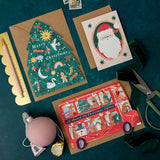 'Reindeer Bus' Greetings Card