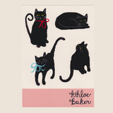 Black Cat Sticker Sheet