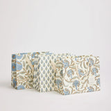 Block Printed Luxury Gift Bags - Medium (Bluestone) - Winter's Moon 