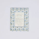Block Printed Picture Frame - Floral Blue Stone (4x6)