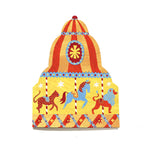 Carousel Shaped Greeting Card - Winter's Moon 