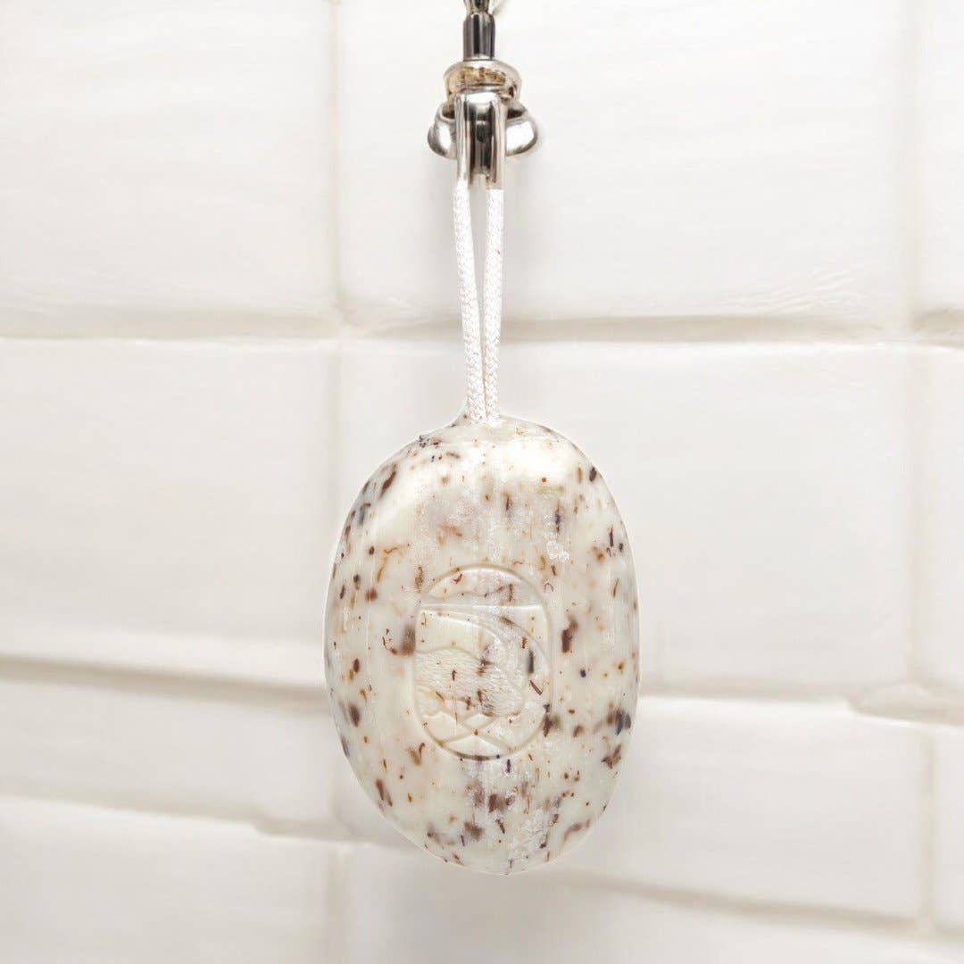 French Lavender Exfoliating Soap On A Rope - Winter's Moon 