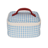 Mini Zip Cube - Gingham Sky