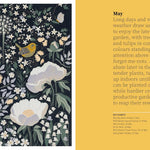 gardners - rhs garden almanac 2027 book spread  about May - winter's moon