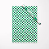 Green Checkered Wrapping Paper
