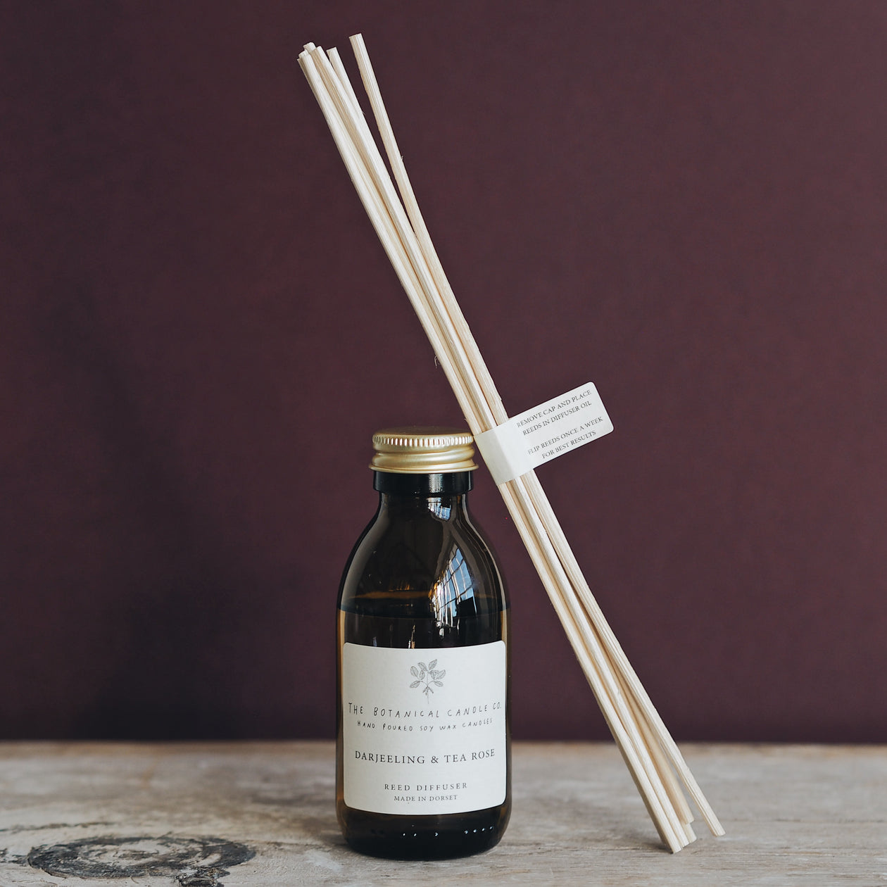 'Darjeeling and Tea Rose' Reed Diffuser - Winter's Moon 