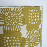 Large Grey Lamp & Curry 'Bloom' Shade - Winter's Moon 