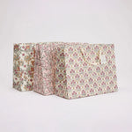 Block Printed Luxury Gift Bags - Large (Pink) - Winter's Moon 