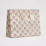 Block Printed Luxury Gift Bags - Large (Pink) - Winter's Moon 