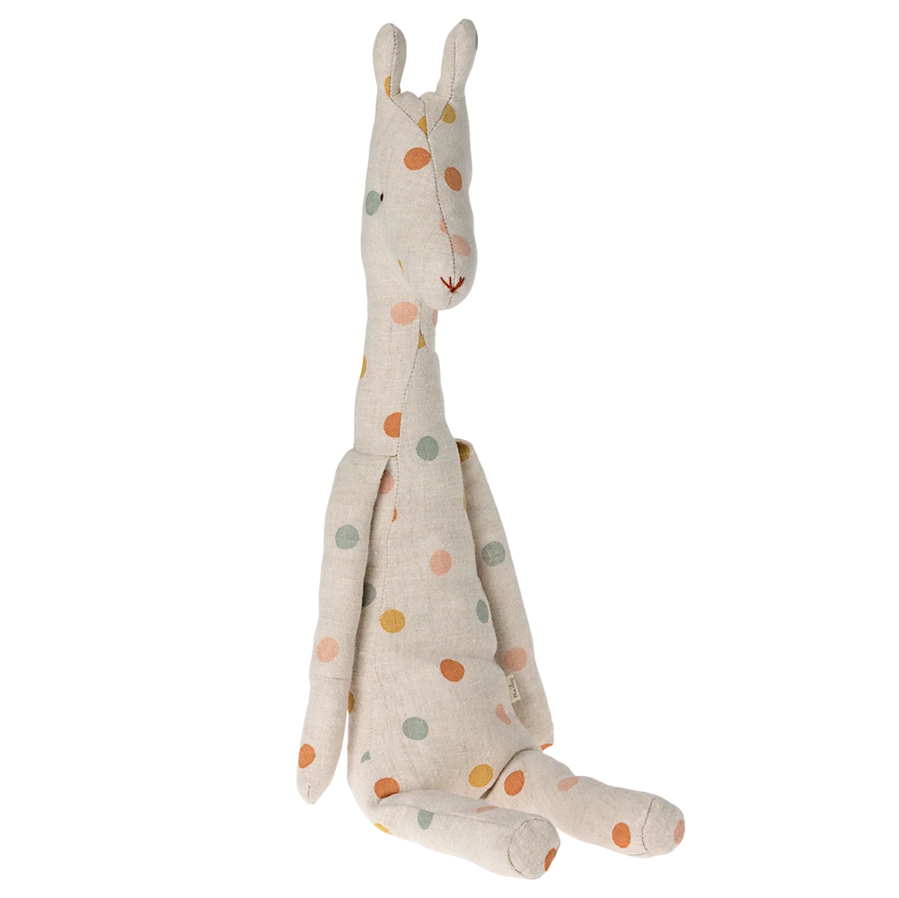 maileg - medium safari friend giraffe - winter's moon