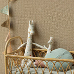 maileg - medium safari friend giraffe in cot - winter's moon