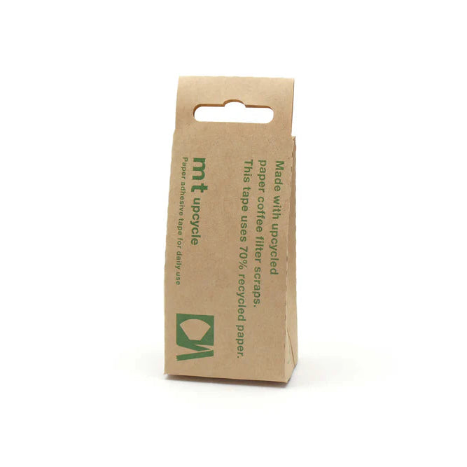 MT upcycle tape - back of bag of tape on white background - winter's moon