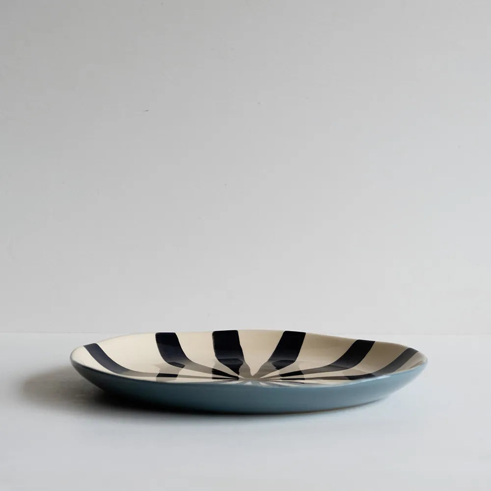 Striped Supper Plates