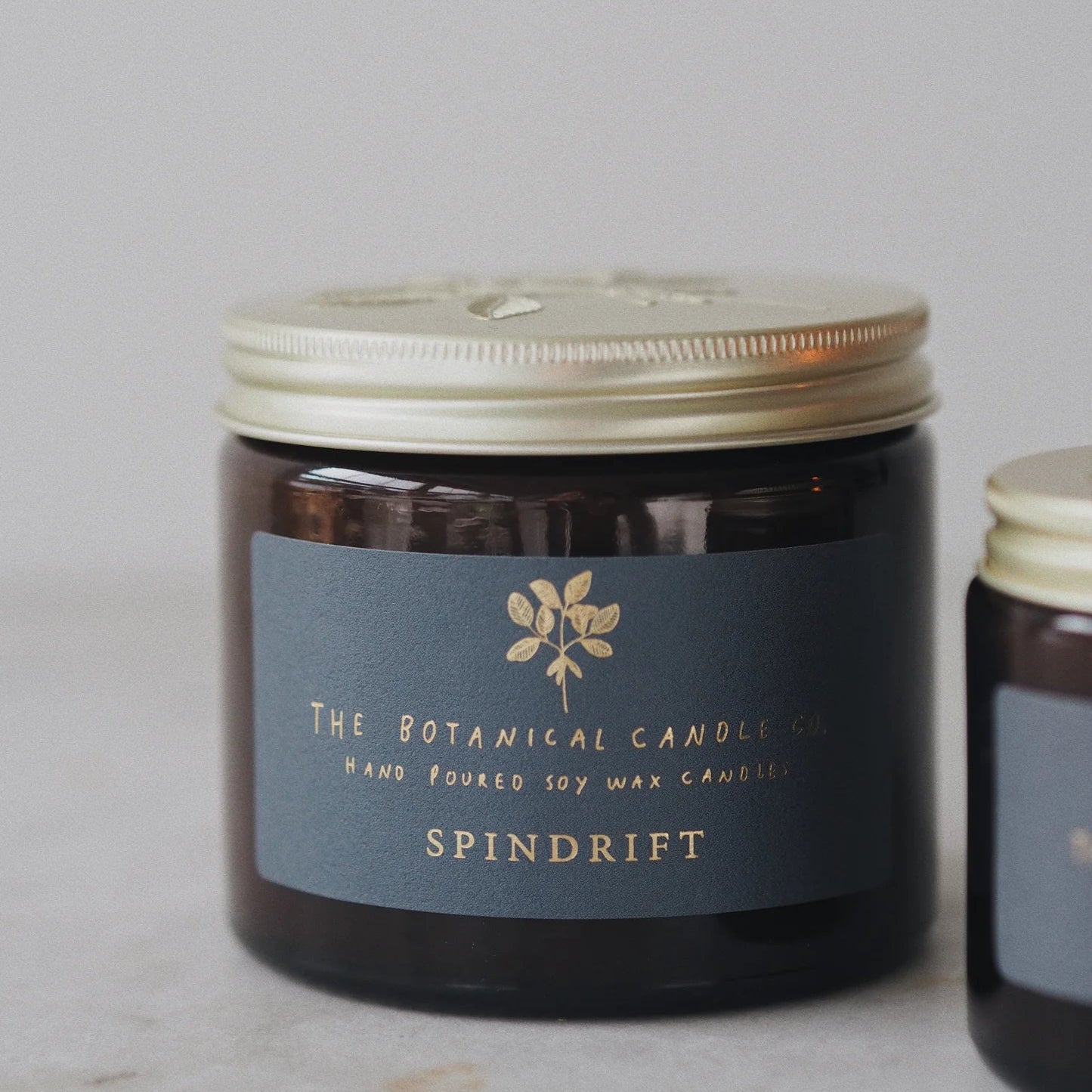 botanical candle co. - spindrift large soy wax candle - winter's moon