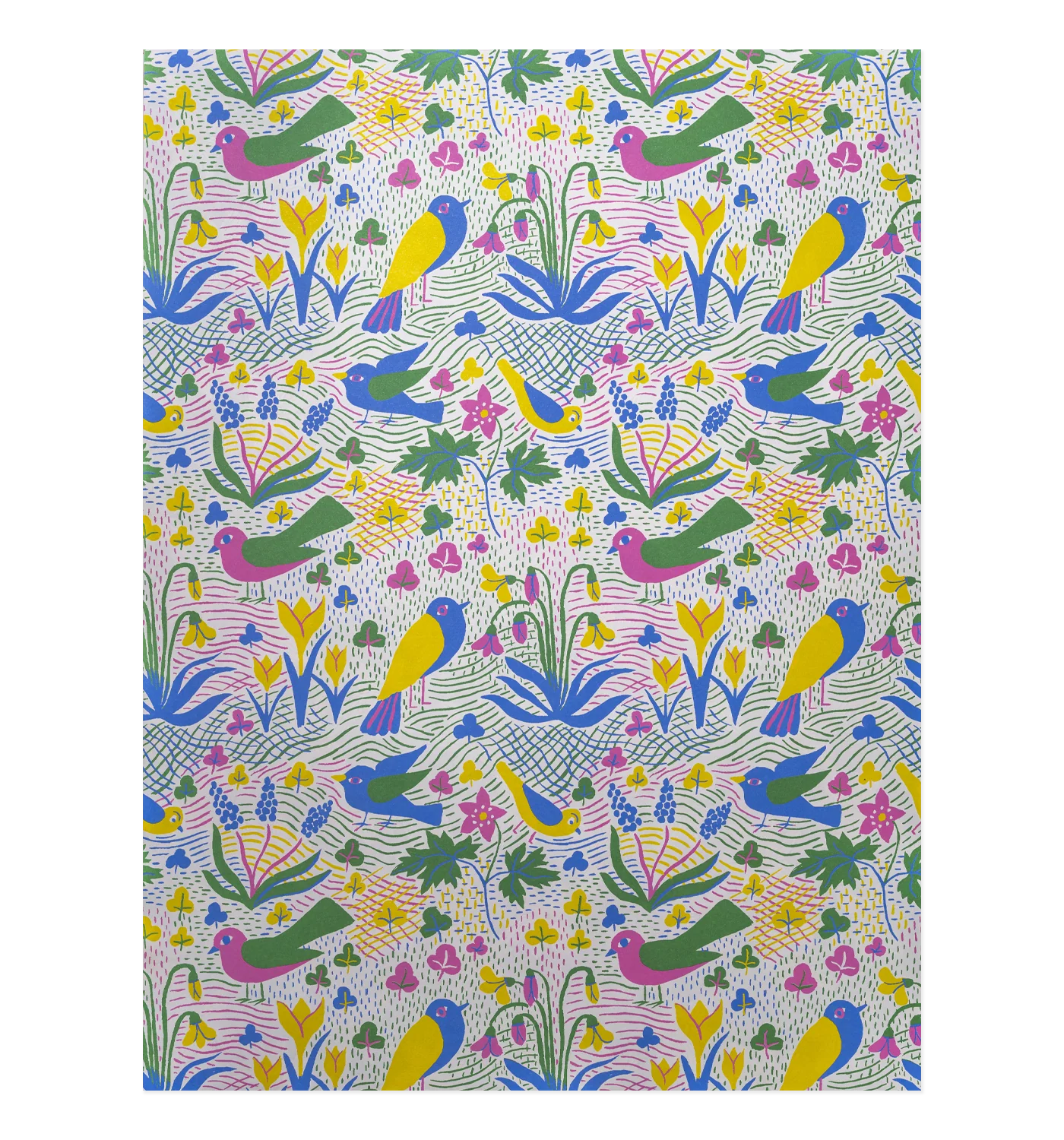 ‘Spring Pattern’ Wrapping Paper - Winter's Moon 