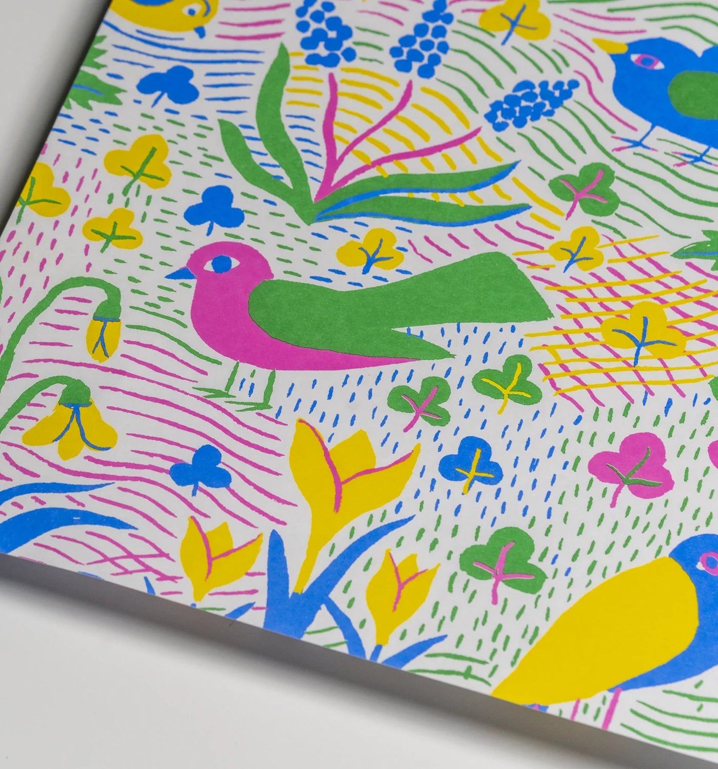 ‘Spring Pattern’ Wrapping Paper - Winter's Moon 