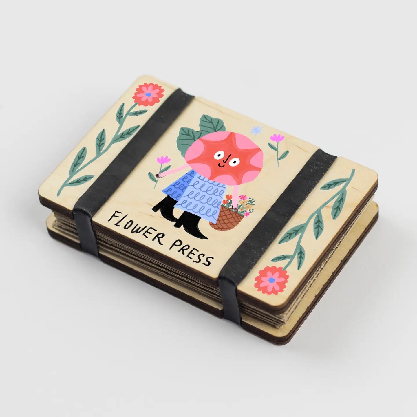 studio wald - pocket flower press in megsville design - winter's moon