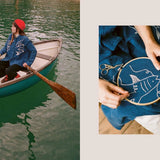 bookspeed - threads embroidery book inner spread - winter's moon