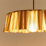Cotton Pendant Lampshade - Brown Stripe