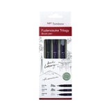 Pack of 3 Tombow Fudenosuke Brush Pens